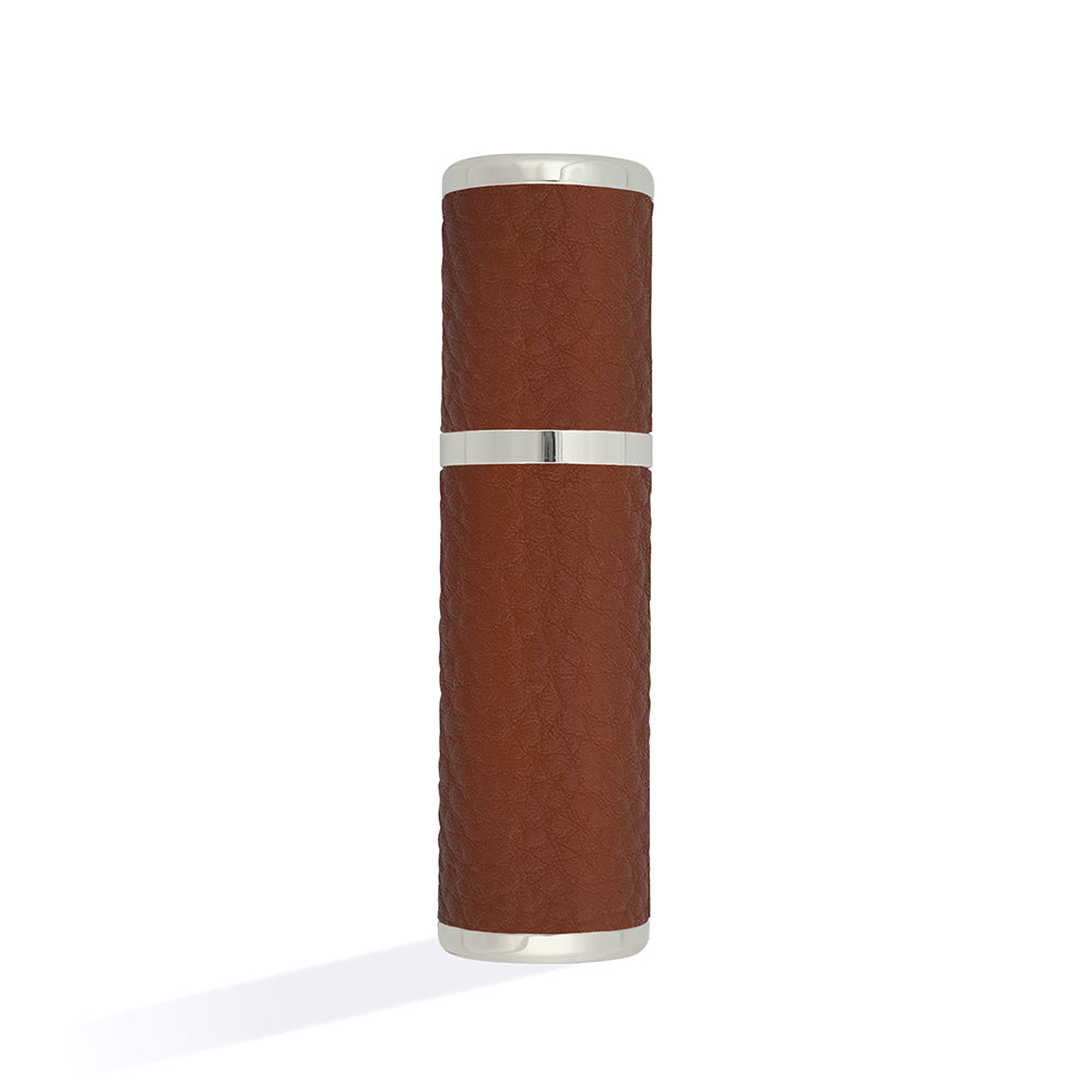 皮革旅行香水噴霧分裝瓶|專利不漏香水