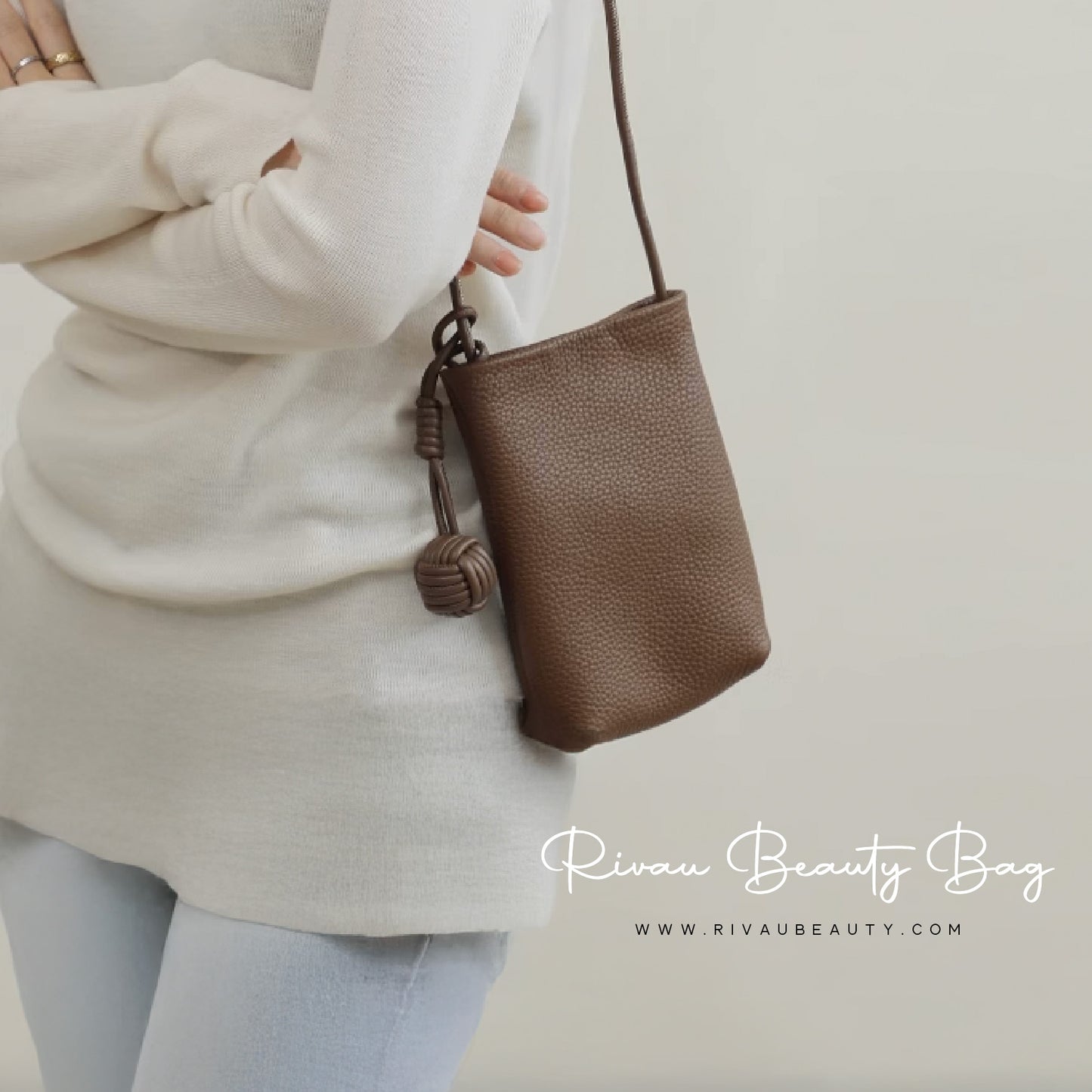 真皮手機斜背包 | 設計感手機包