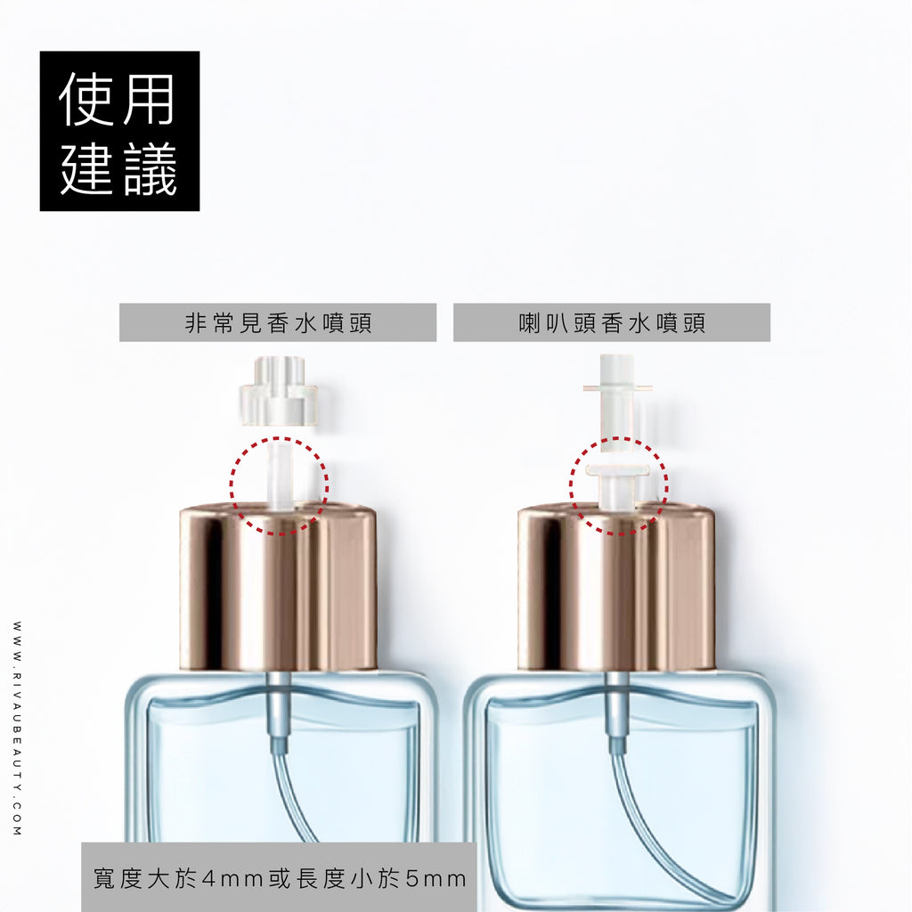 香水噴霧分裝瓶轉接頭｜旋轉直充分裝瓶專用配件