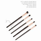 頂級灰鼠混羊毛眼部刷具5入組 / 眼影刷組 Rose Gold Makeup Brush / eyeshadow brush 